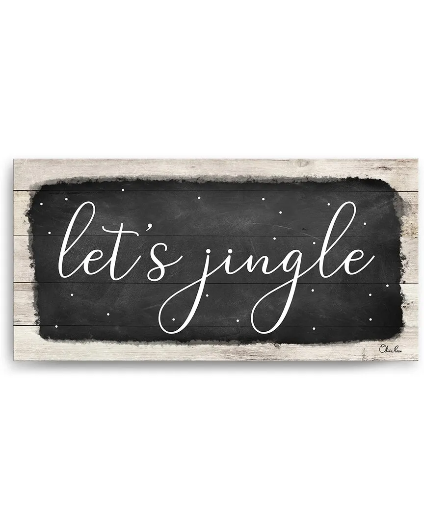 Lets Jingle Canvas Wall Art by Olivia Rose