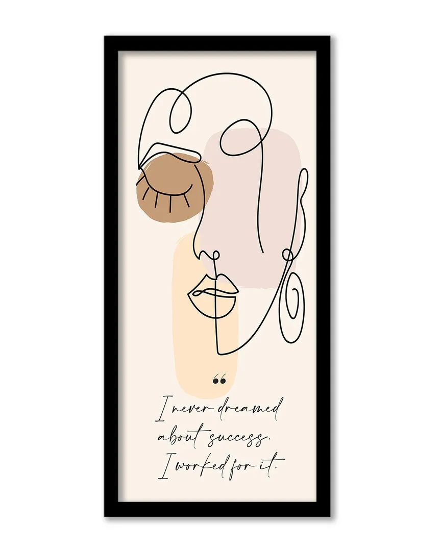 Mur Contour V Framed Print Wall Art by ChiChi Decor - Pine