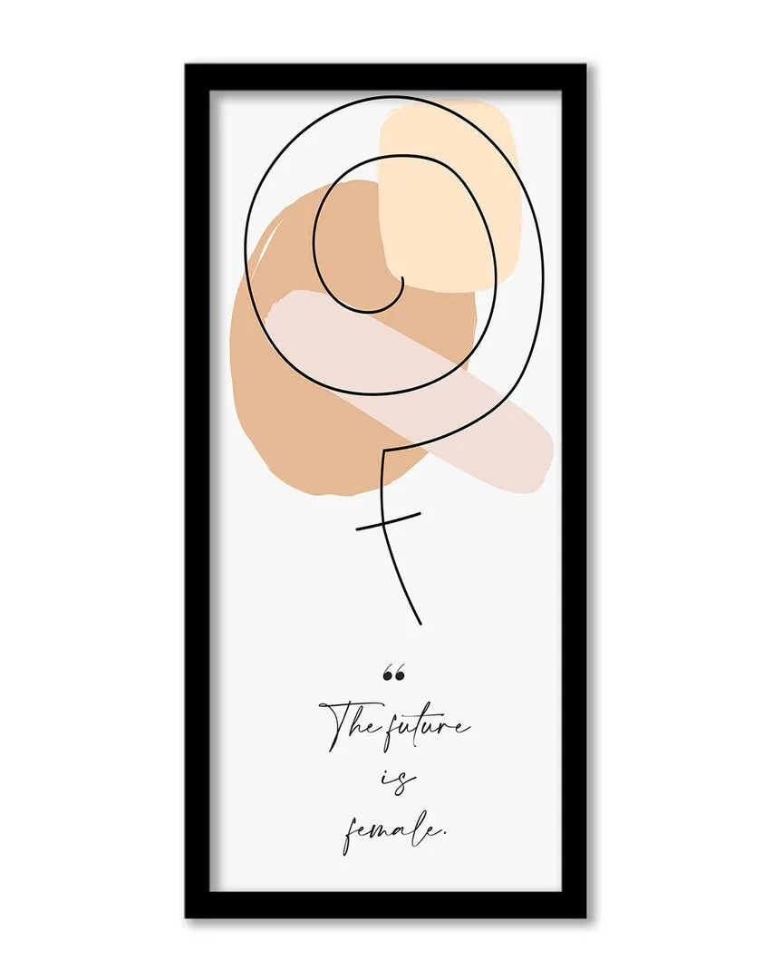 Mur Contour VII Framed Print Wall Art by ChiChi Decor - Pine