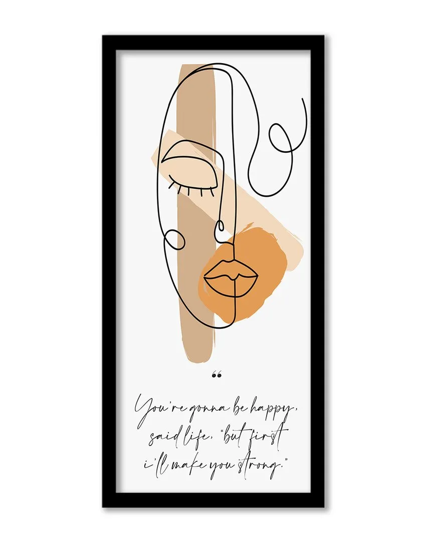 Mur Contour VIII Framed Print Wall Art by ChiChi Decor - Pine