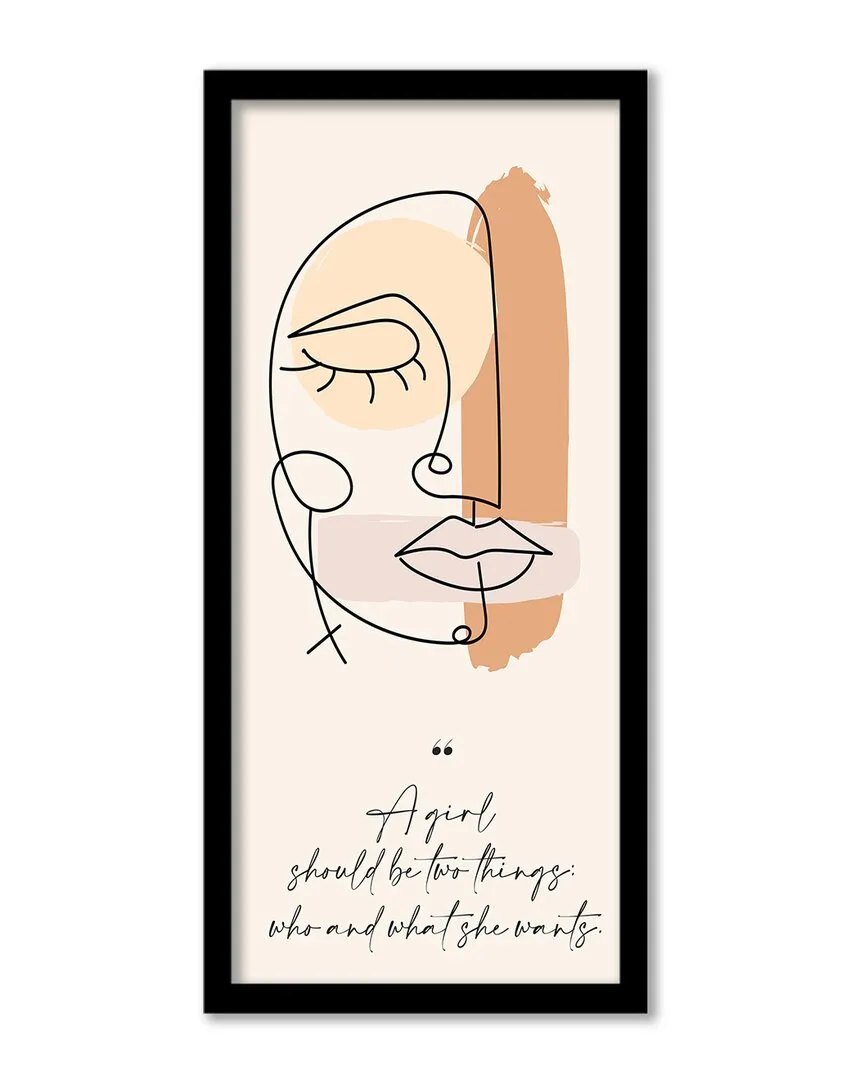 Mur Contour X Framed Print Wall Art by ChiChi Decor - Black Pine image