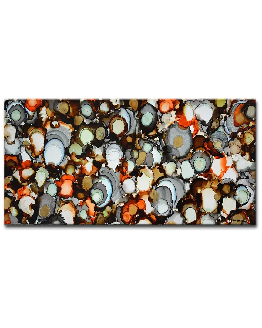 Norman Wyatt Copper, Iron, Jade Wrapped Canvas Wall Art