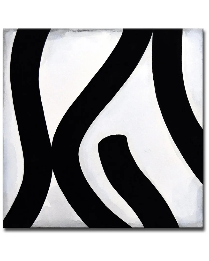 Norman Wyatt Curves I Wrapped Canvas Wall Art image