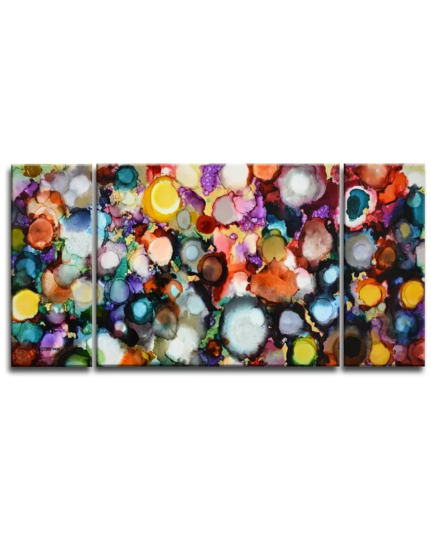Norman Wyatt Festive Jewels 3pc Canvas Wall Art - Multi