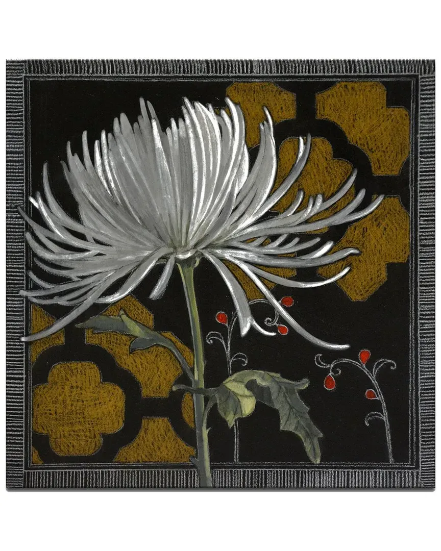 Norman Wyatt Gilt Slate Flora III Canvas Wall Art