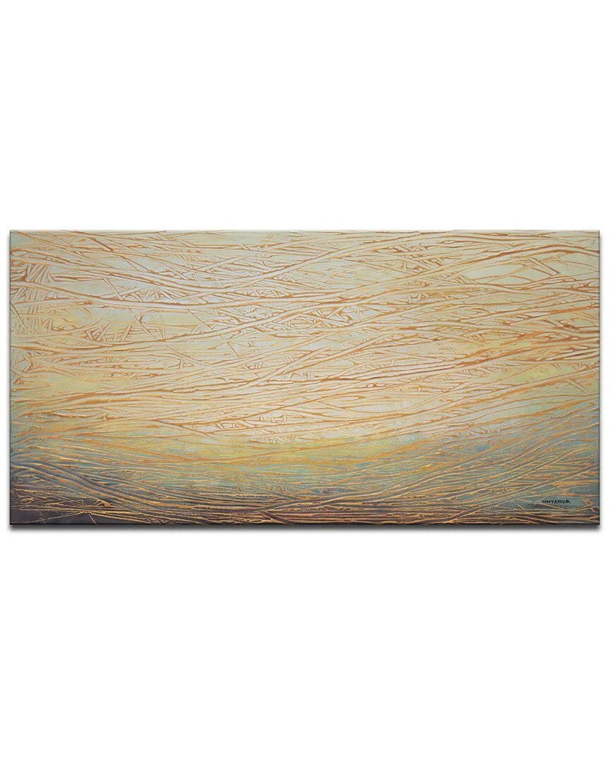 Norman Wyatt Gold Currents Wrapped Canvas Wall Art image