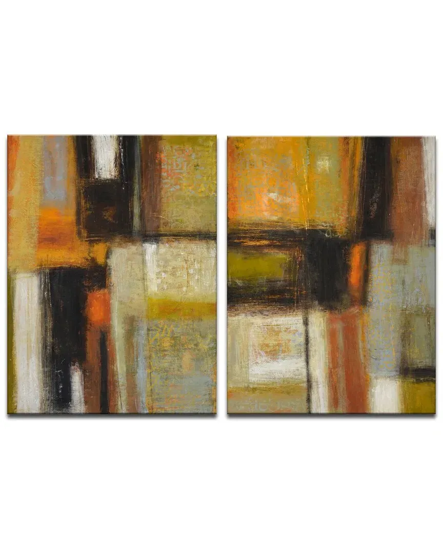 Norman Wyatt New Earth I/II 2pc Canvas Wall Art