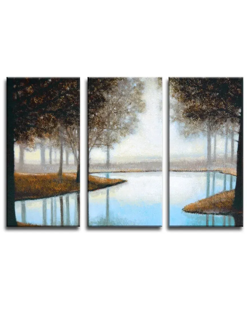 Norman Wyatt Woodland Retreat 3pc Canvas Wall Art image