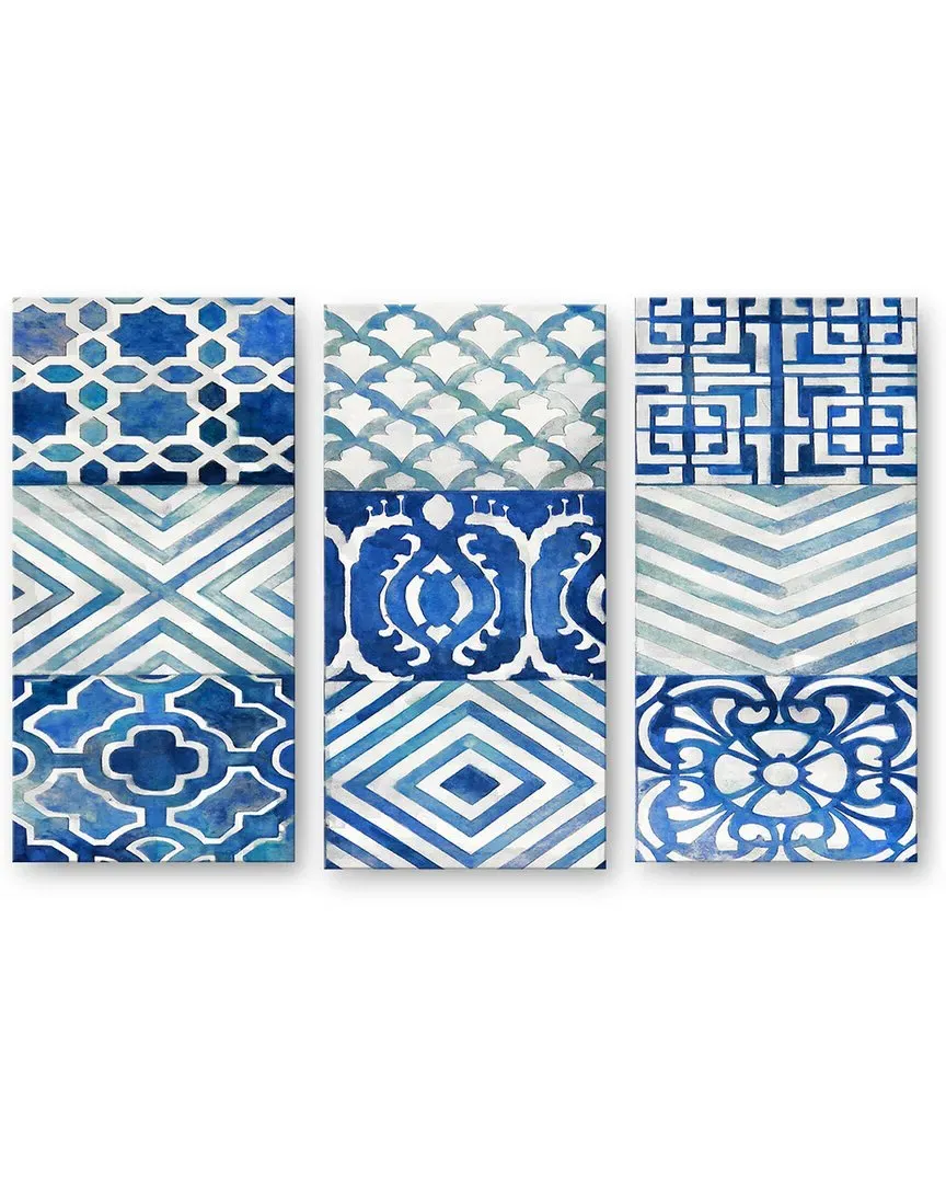 Ocean Couture I-III Wrapped Canvas Wall Art by Norman Wyatt