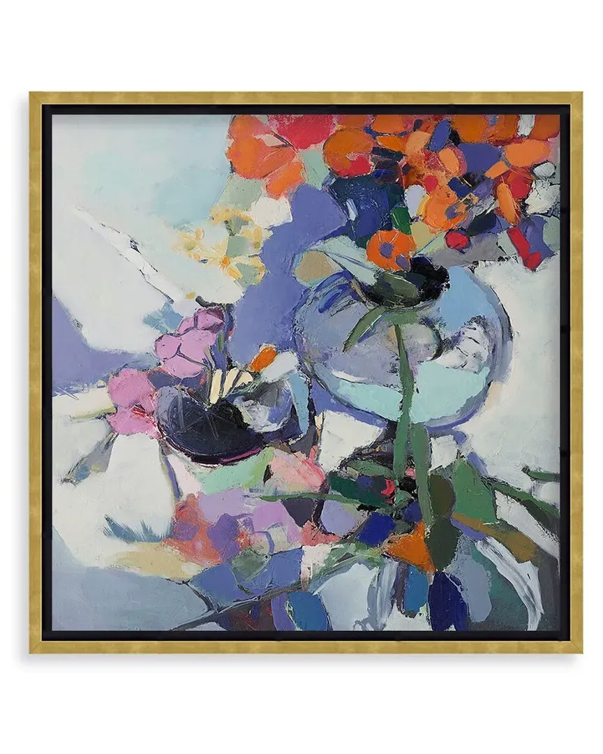 Orange Poppies by Elena Shraibman Wall Art - Gold Frame image