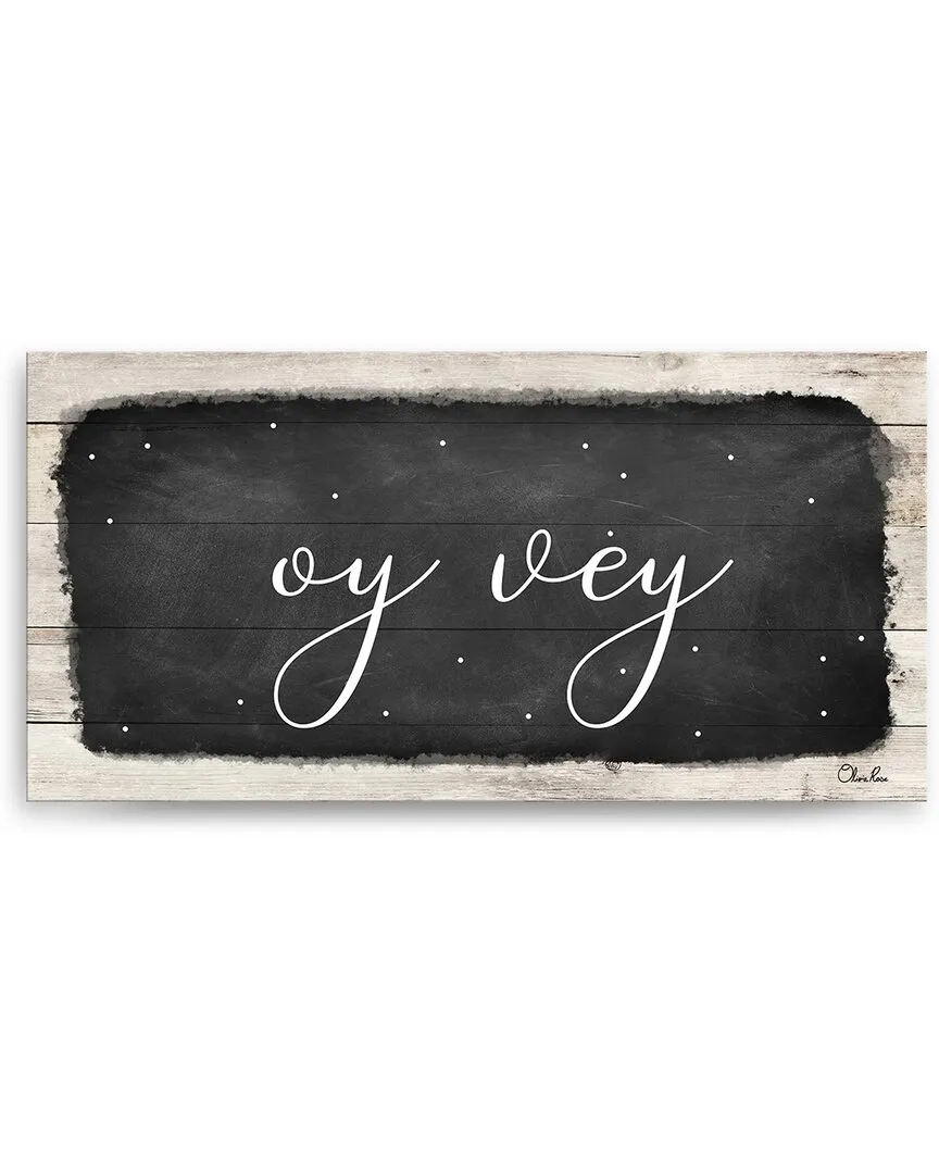 Oy Vey I Canvas Wall Art by Olivia Rose