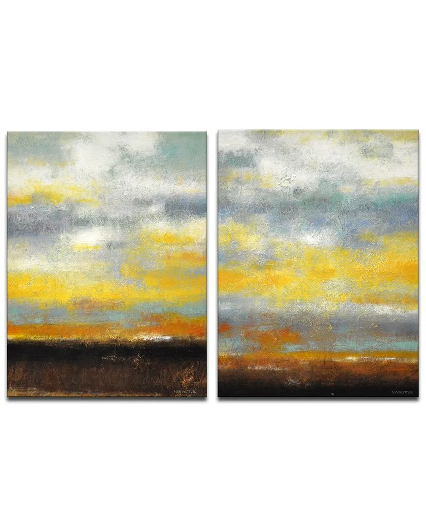 Painted Sunset I/II Wrapped Canvas Wall Art by Norman Wyatt image