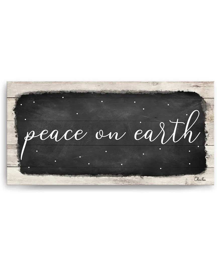 Peace on Earth I Canvas Wall Art by Olivia Rose - 24x12