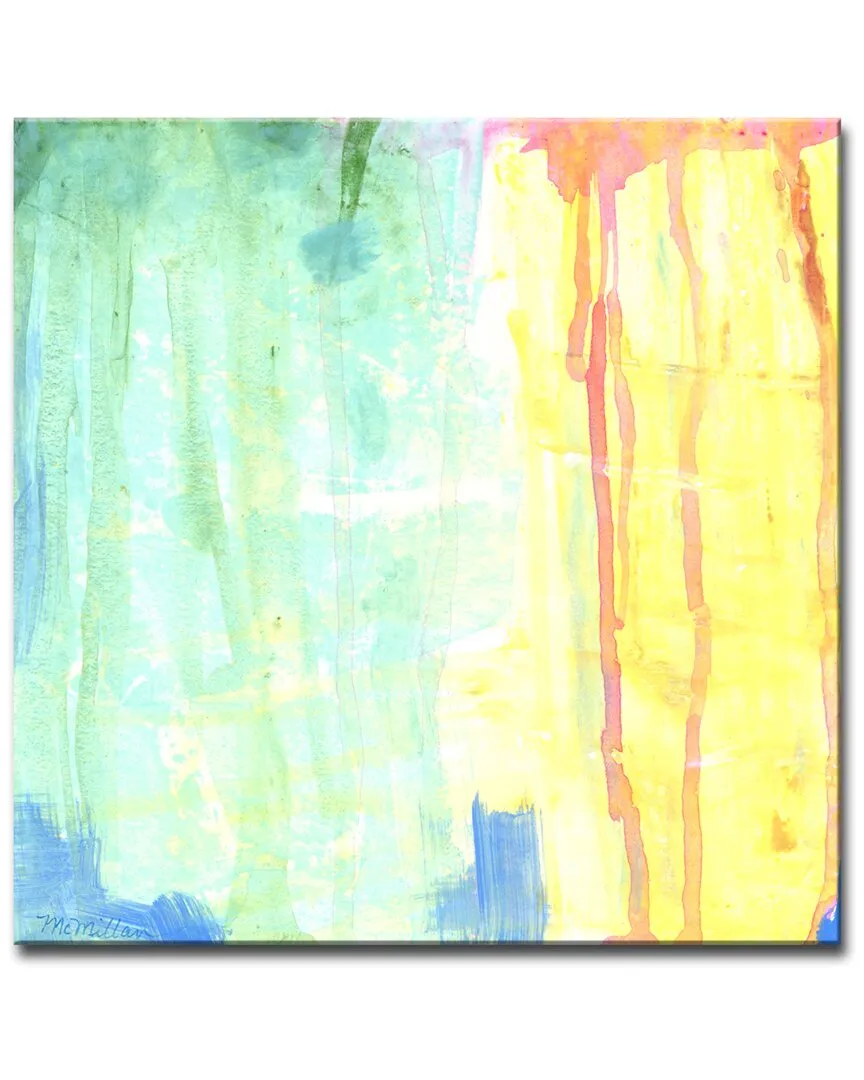 Soft Green & Yellow Canvas Wall Art by Leslie Owens