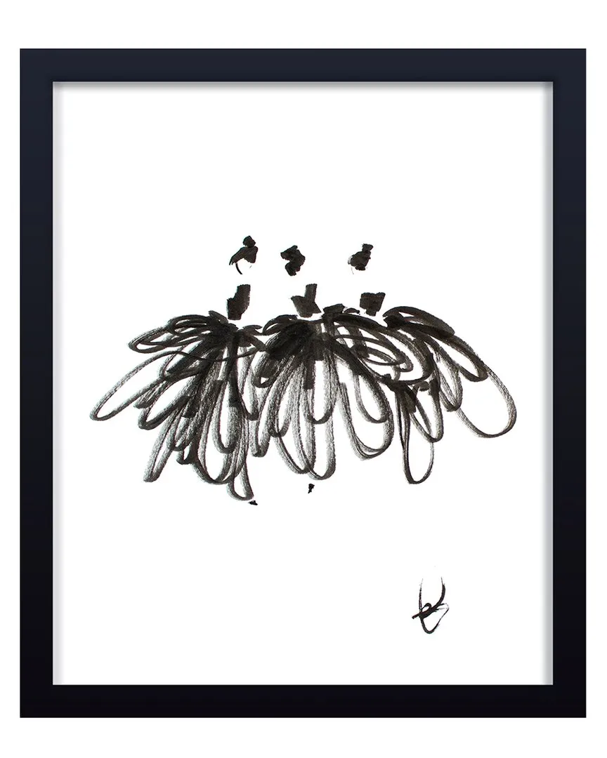 Study Of Dress No 3 Framed Print Wall Art - Black Pine