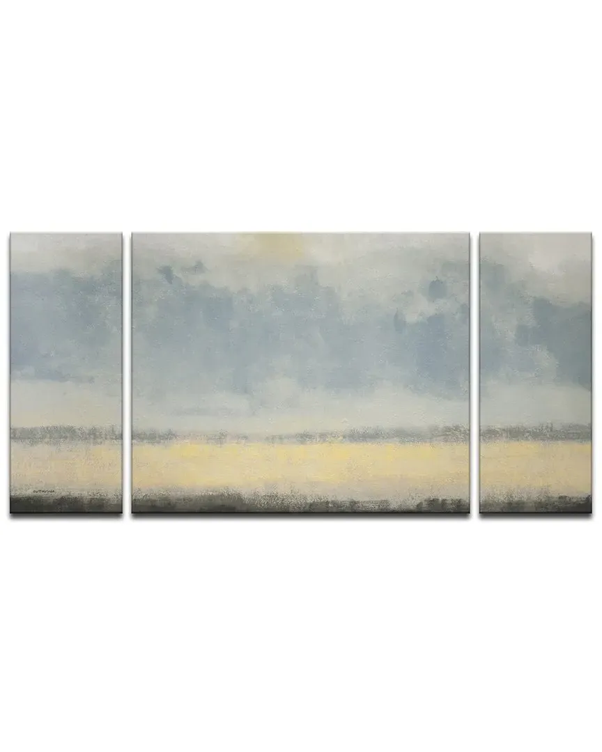 Warm Coastal Breeze 3pc Wrapped Canvas Wall Art by Norman Wyatt