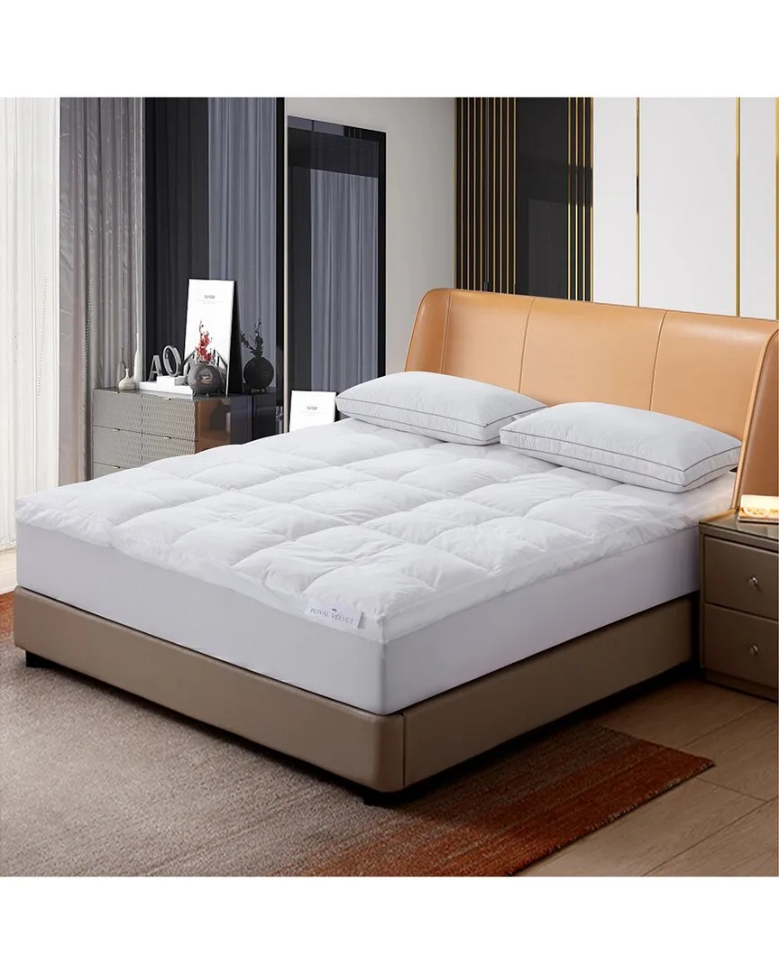 233 Thread Count Feather Bed with Cotton Cover - White image