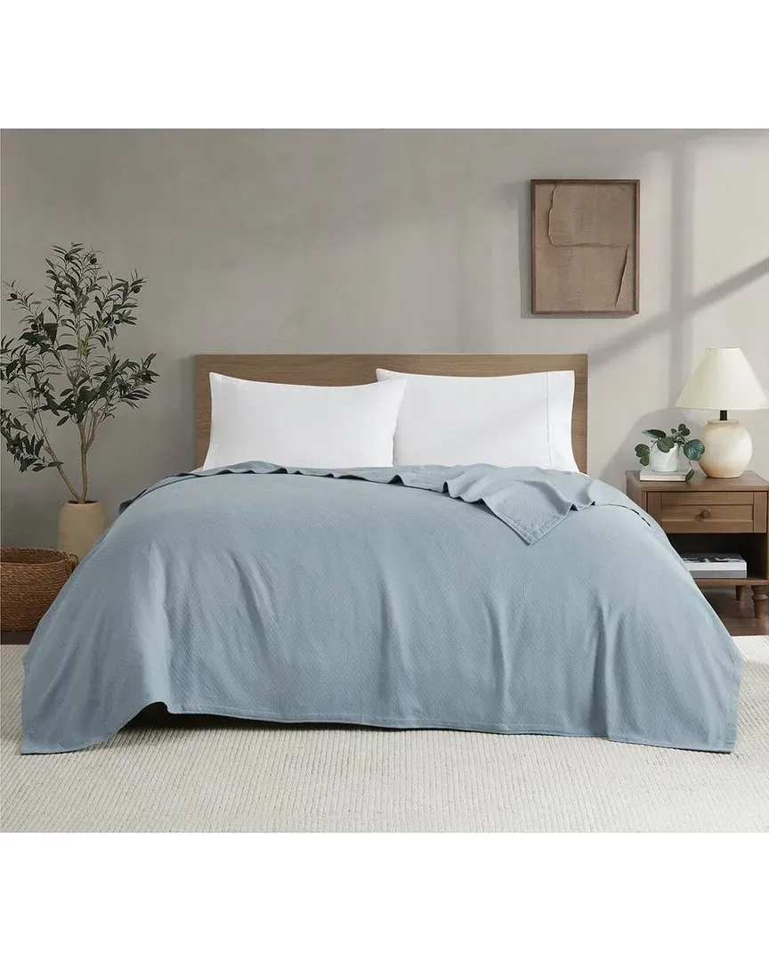 Dream Cotton Blanket - Blue, Cotton image