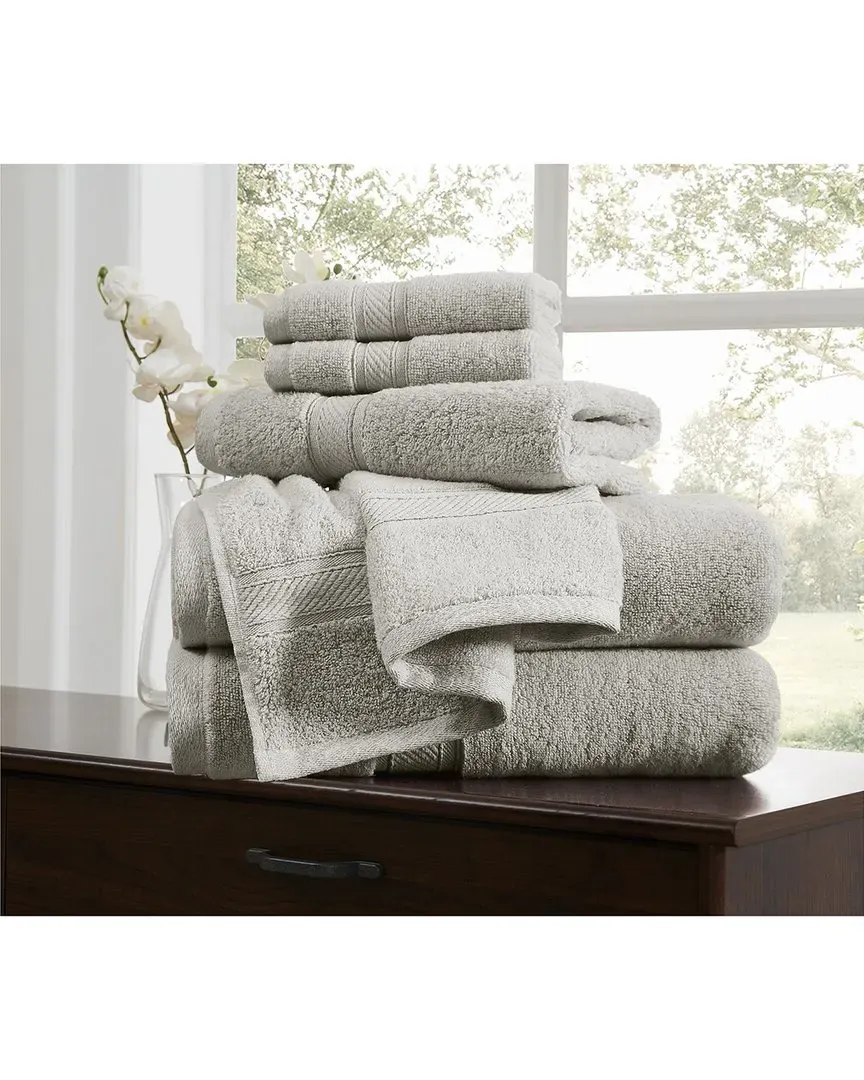 Regal Plush 6-Piece Towel Set - Light Grey, Cotton image