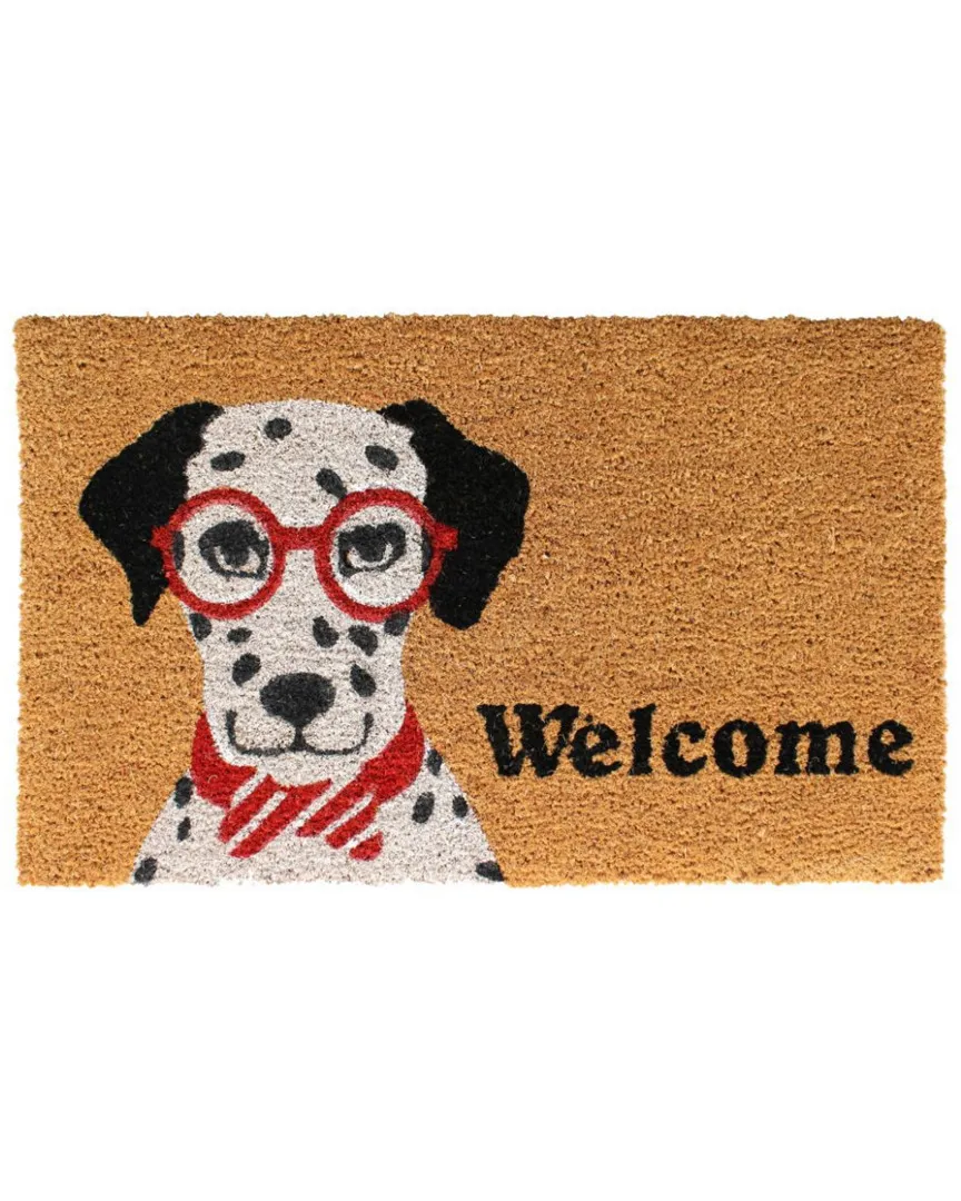 Dalmatian Welcome Doormat - Natural, Coir image