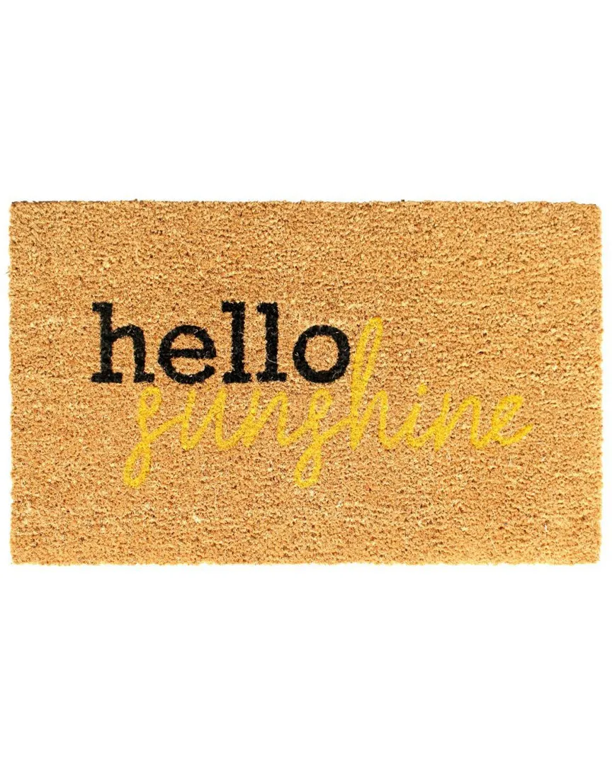 Hello Sunshine Doormat - Natural, Coir