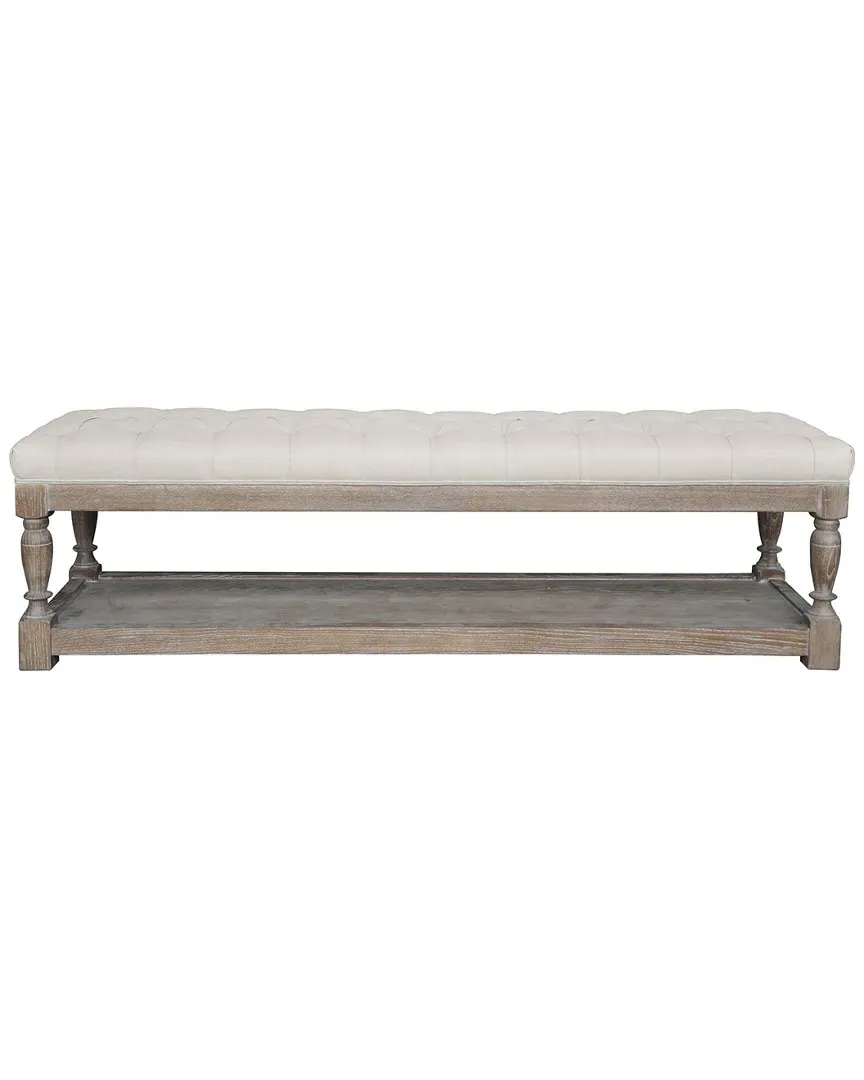 Pangea Home Athena Bench - Antique White