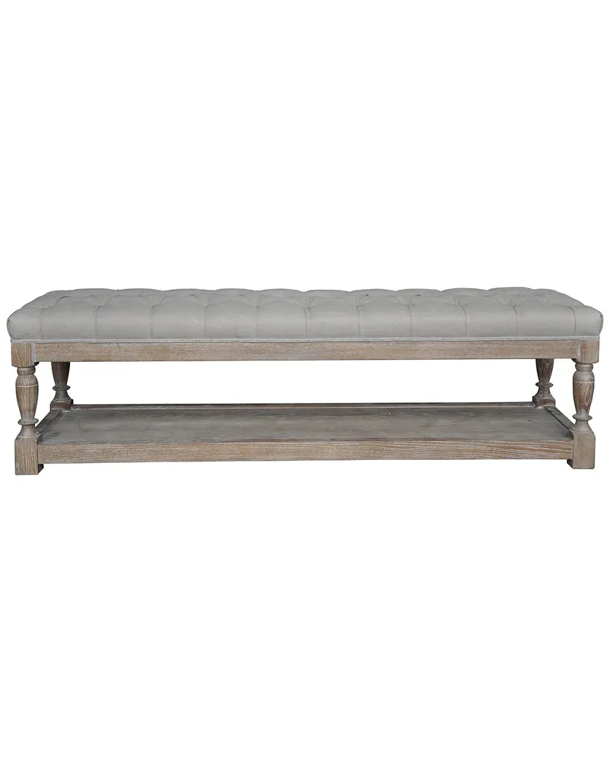 Pangea Home Athena Bench - Antique White
