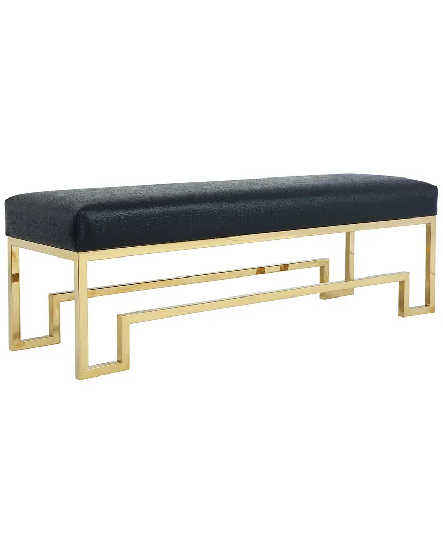 Pangea Home Laurence Bench - Gold, Black