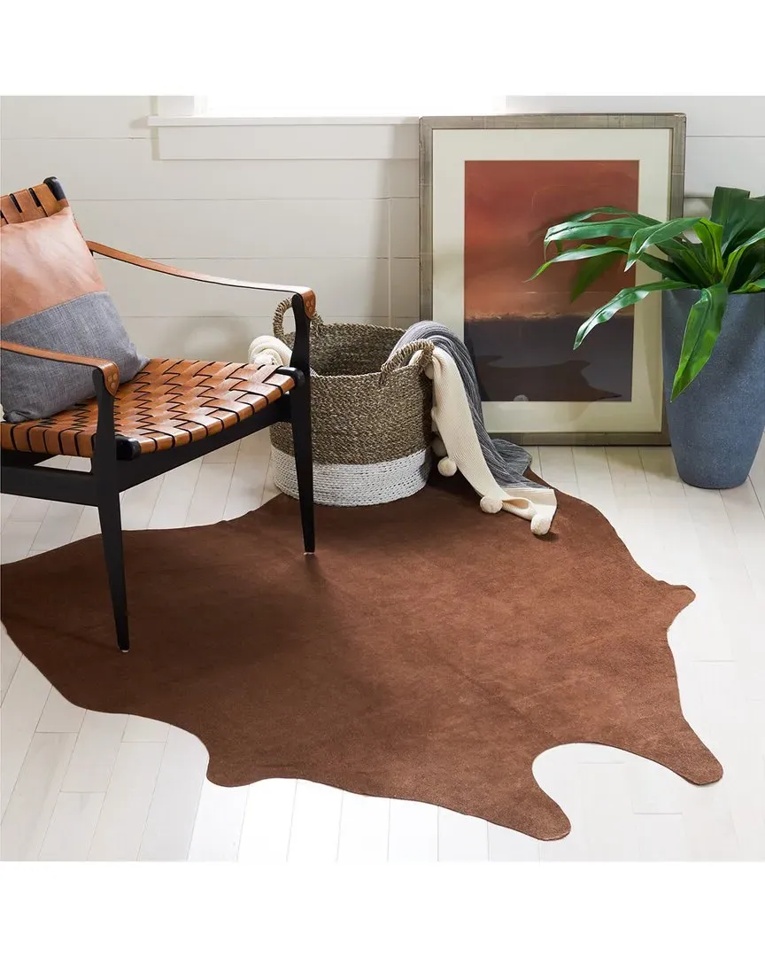 5x7 Suede Cowhide Rug - Light Brown image