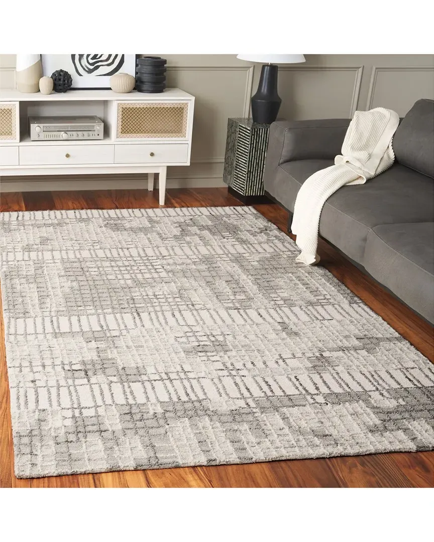 Abstract Ashlight Hand-Tufted Rug - Grey, Wool image