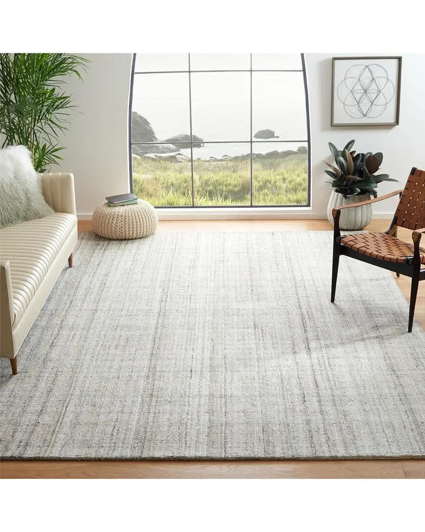 Abstract Auraline Hand-Tufted Rug - Green, Polyester