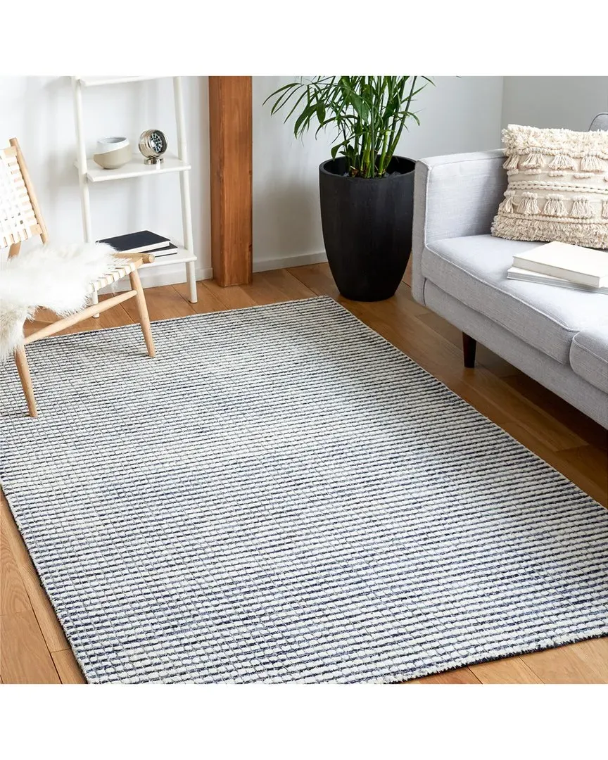 Abstract Azure Sands Hand-Tufted Rug - Ivory, Wool image