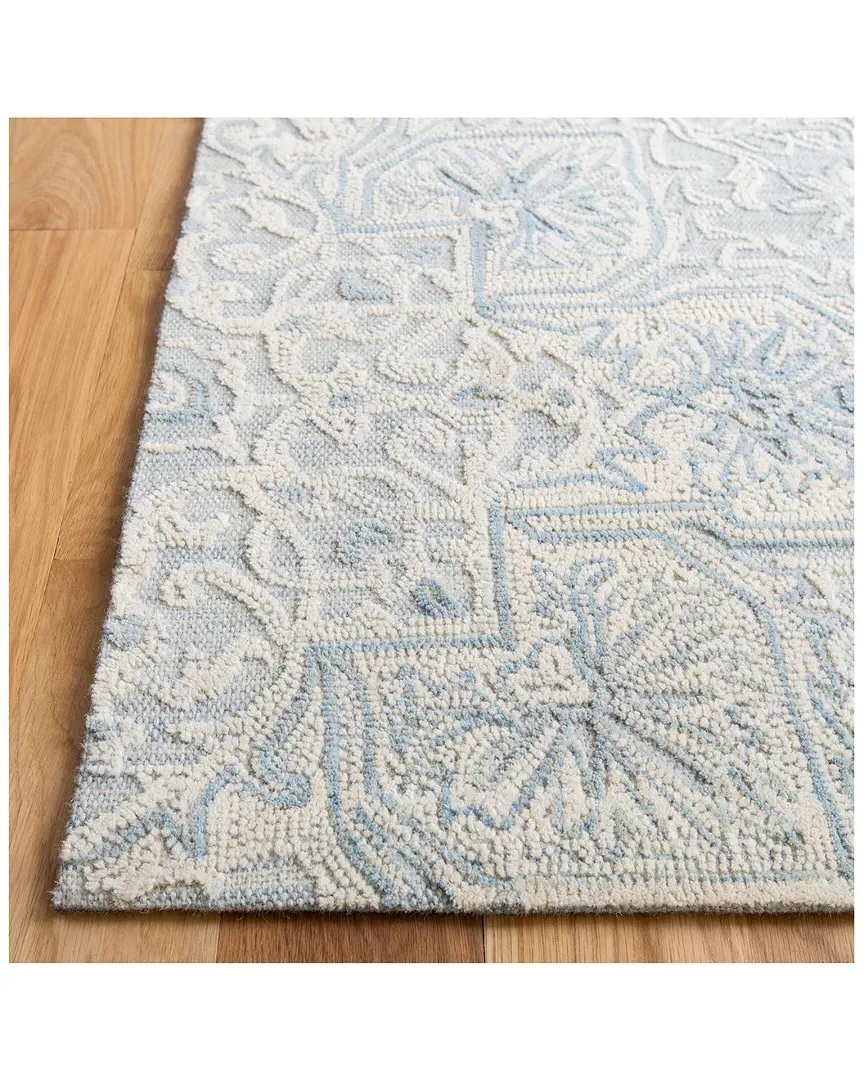 Abstract Hand-Tufted Rug - Grey, Wool