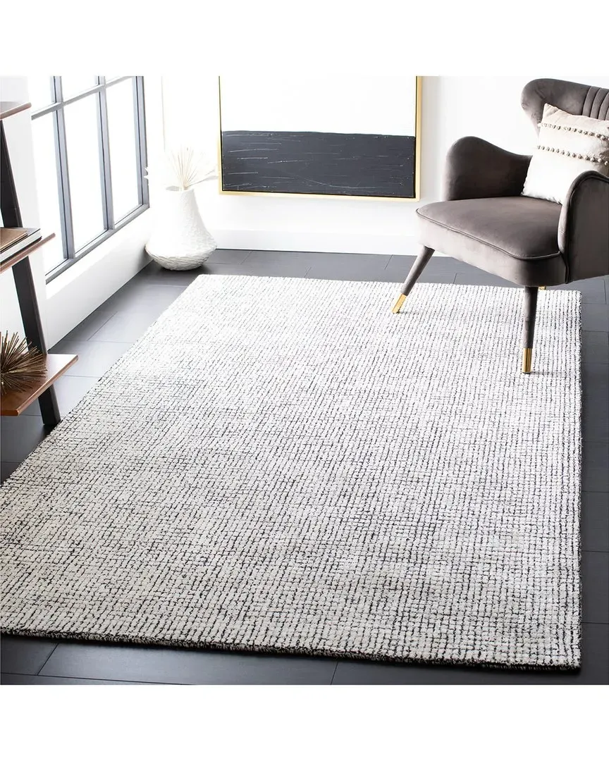 Abstract Ulina Hand-Tufted Rug - Black, Viscose