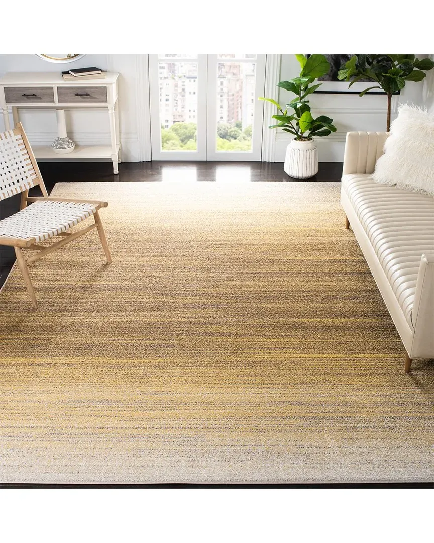 Adirondack Dawnglow Power Loomed Rug - Gold, Polypropylene