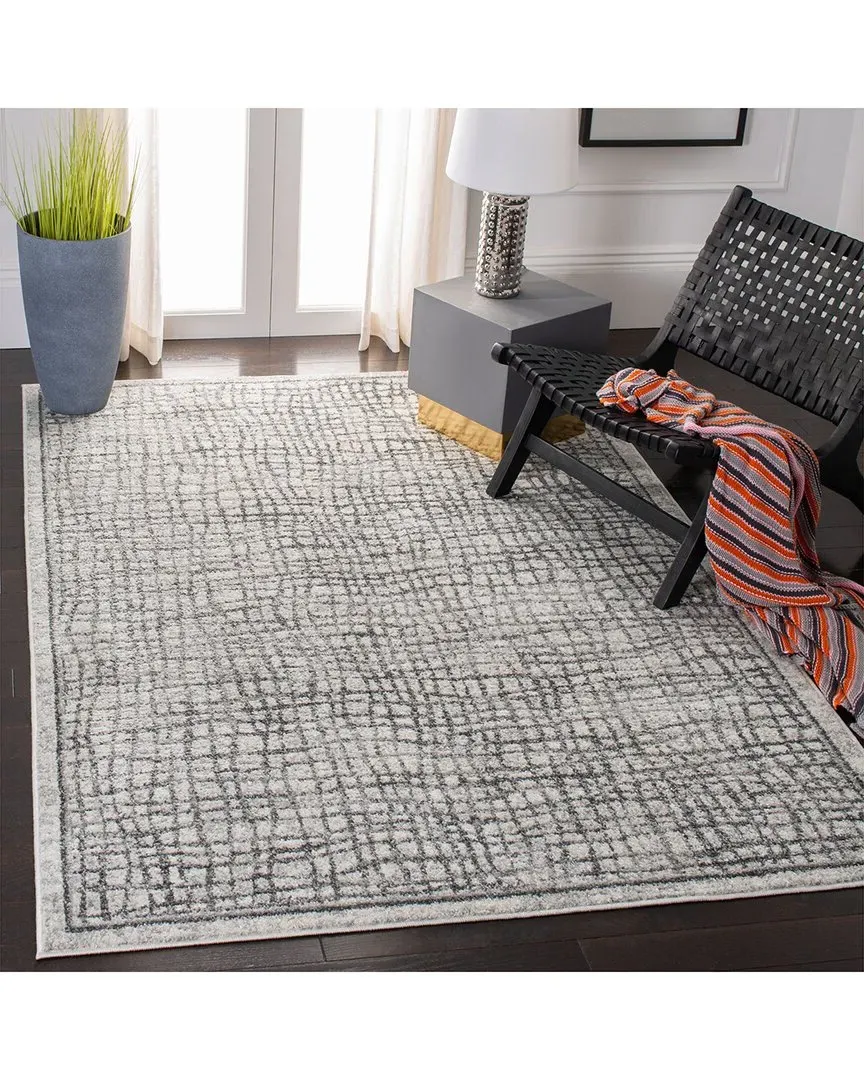 Adirondack Northwoods Power Loomed Rug - Silver, Polypropylene