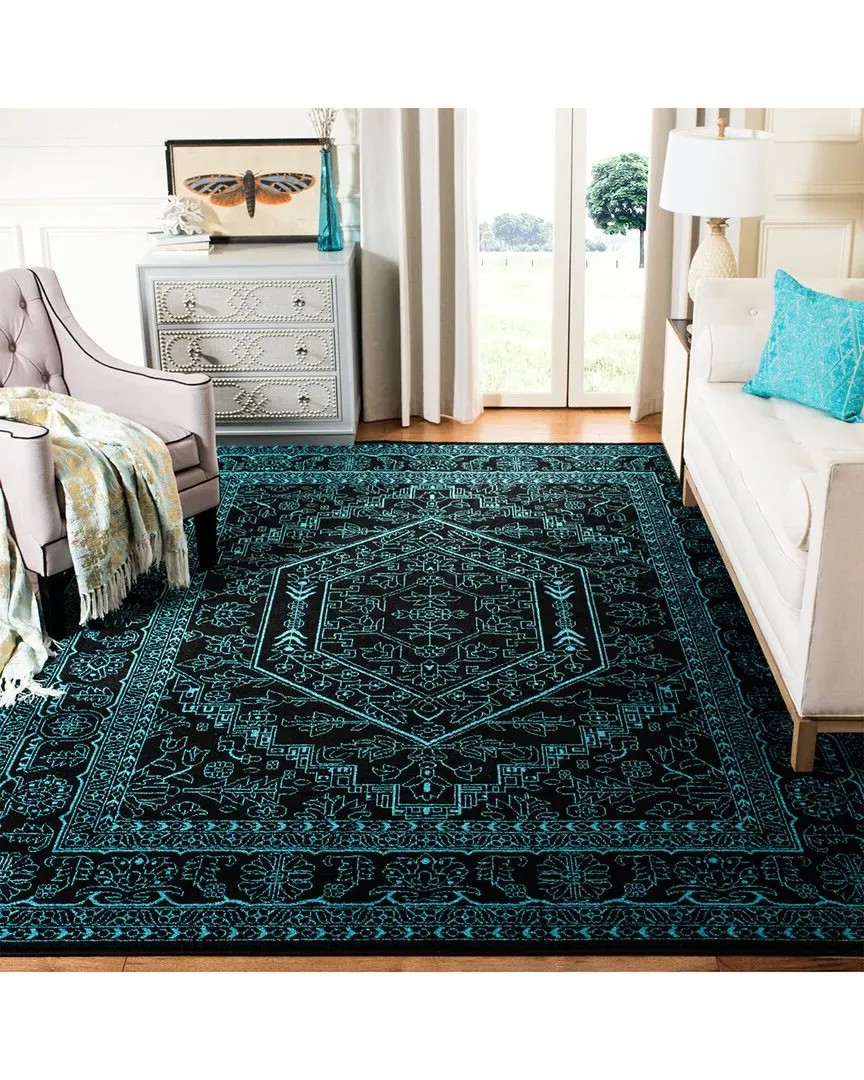 Adirondack Riveren Power Loomed Rug - Black, Polypropylene