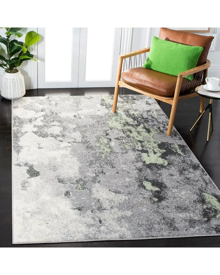 Adirondack Shadele Power Loomed Rug - Green, Polypropylene