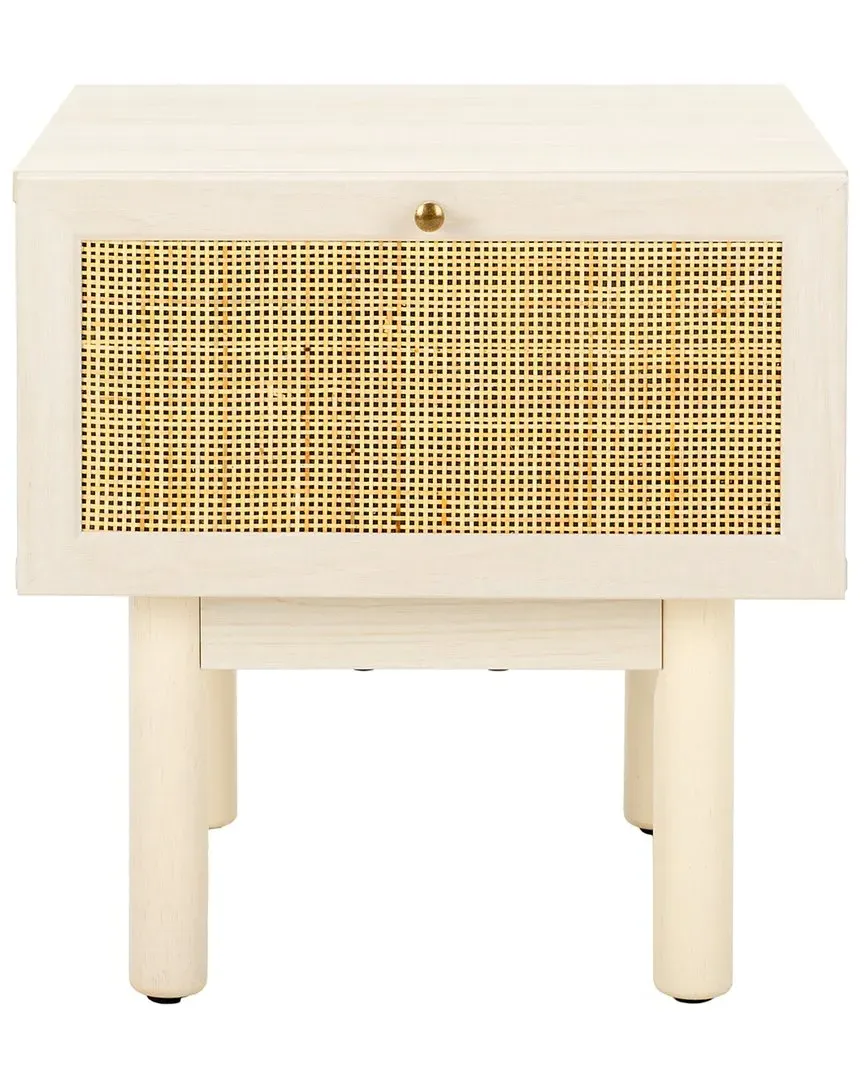 Aino 1-Drawer Nightstand - White