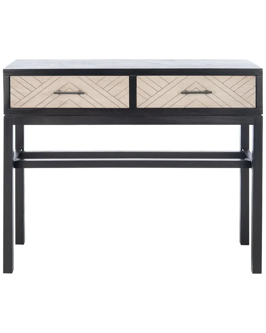 Ajana 2-Drawer Console - Black, Pine image