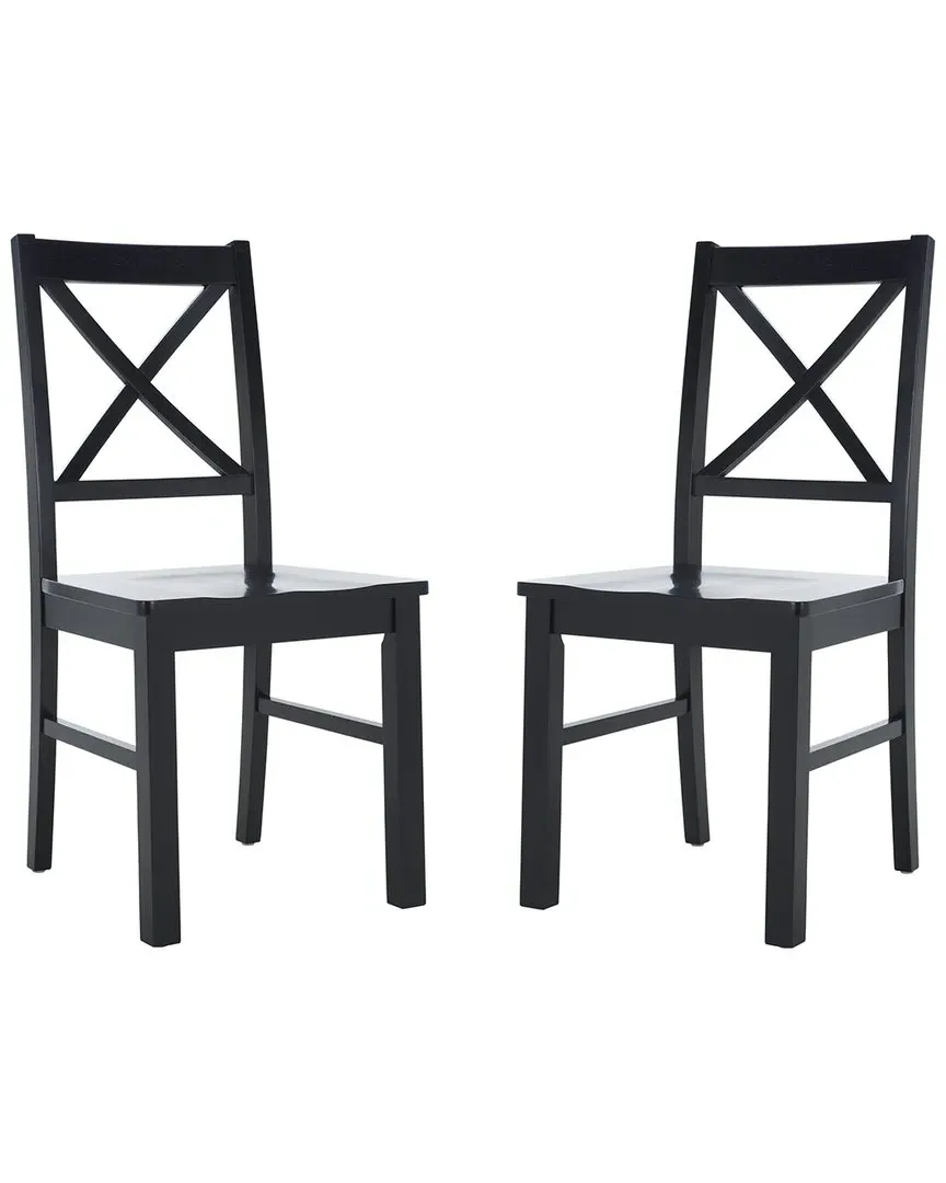 Akash Set of 2 Dining Chairs - Black image