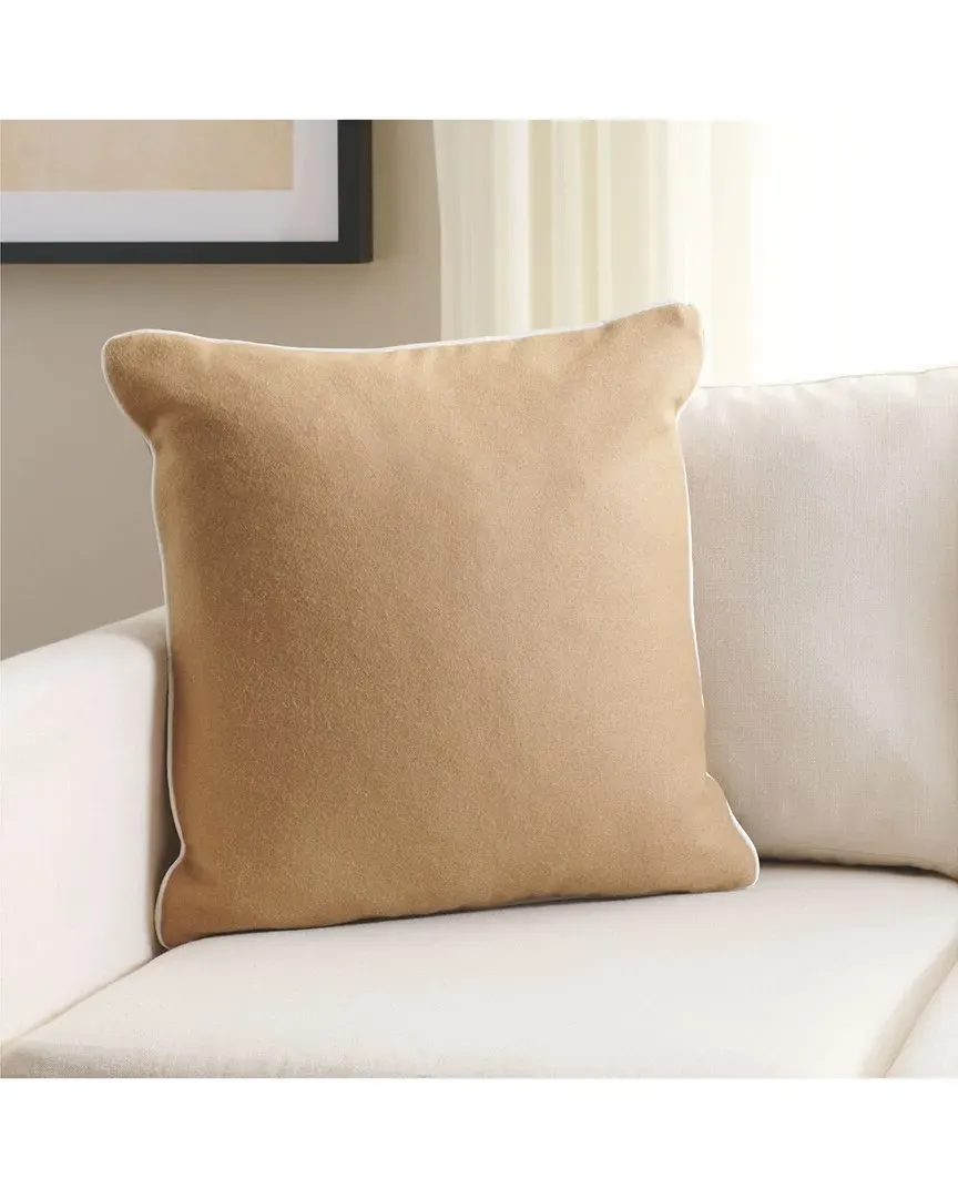 Alaia Square Pillow - Camel, Wool image