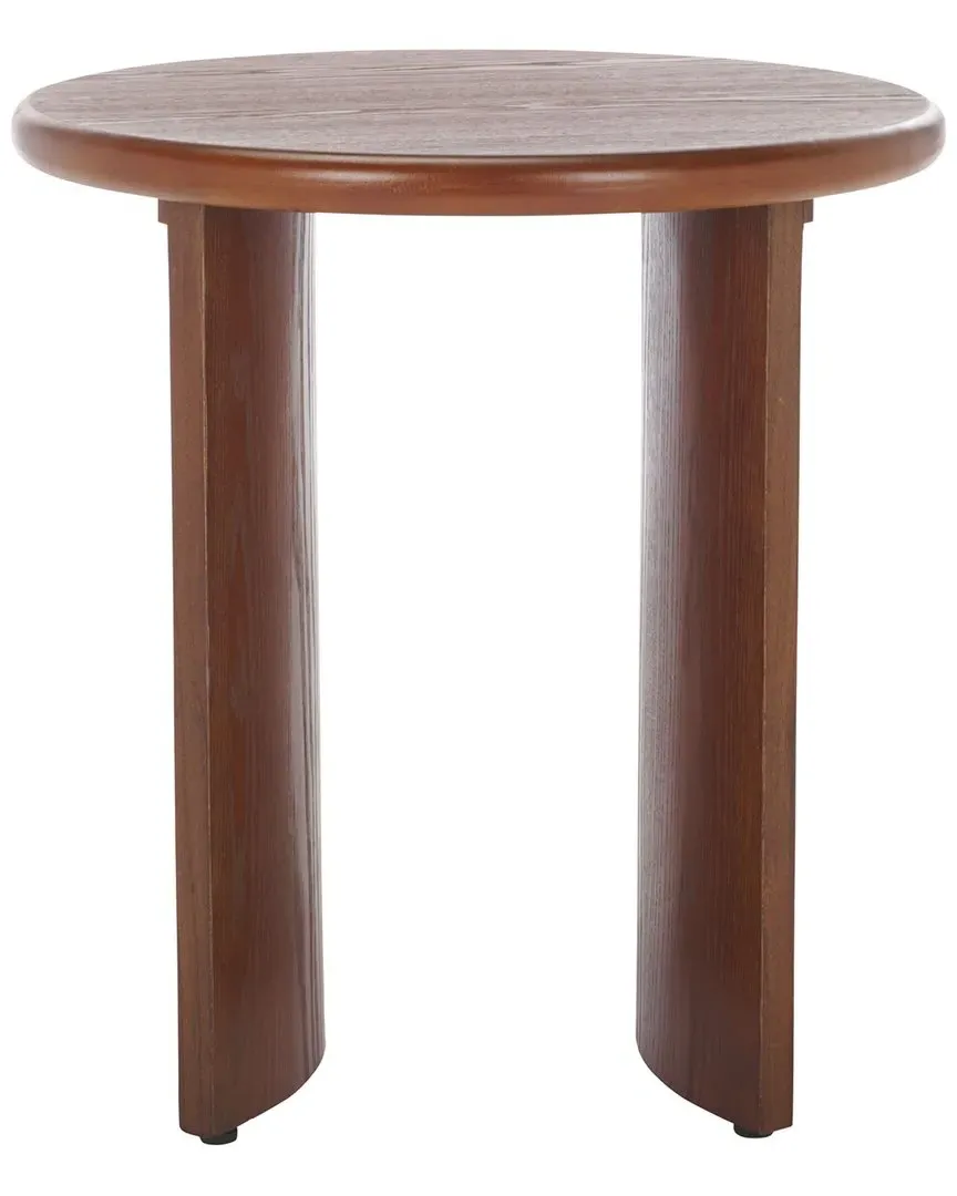 Alanka Round End Table - Walnut