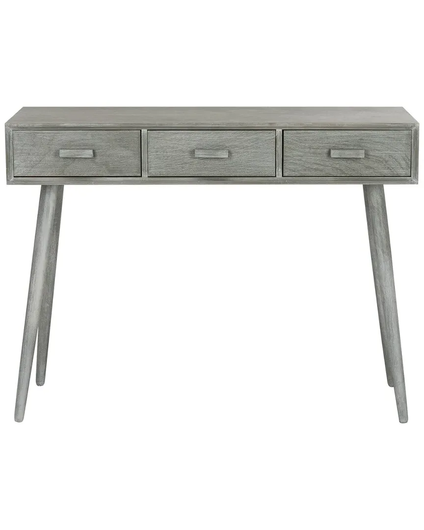 Albus 3 Drawer Console Table - Slate Grey, Pine image