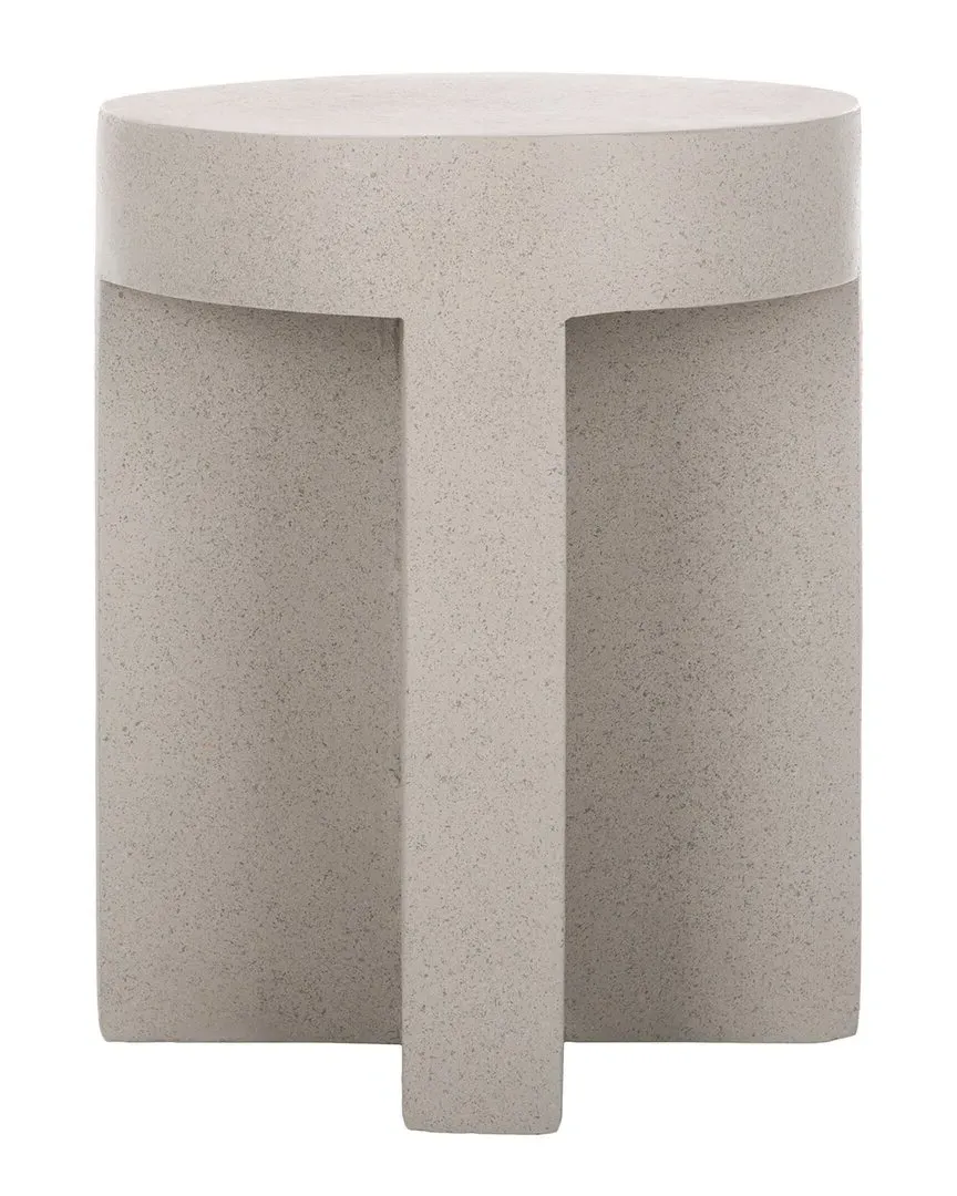 Aldrich Round Accent Table - Grey, Magnesium Oxide image