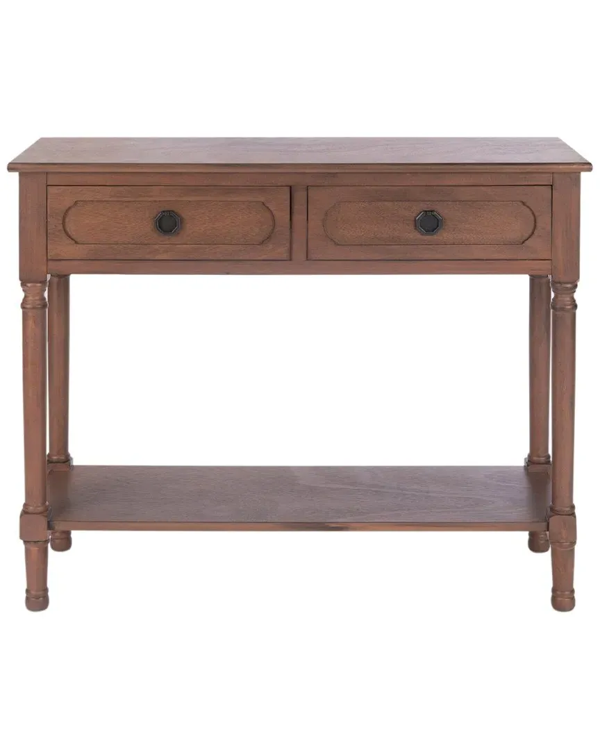 Allura 2-Drawer Console Table - Brown, Pine