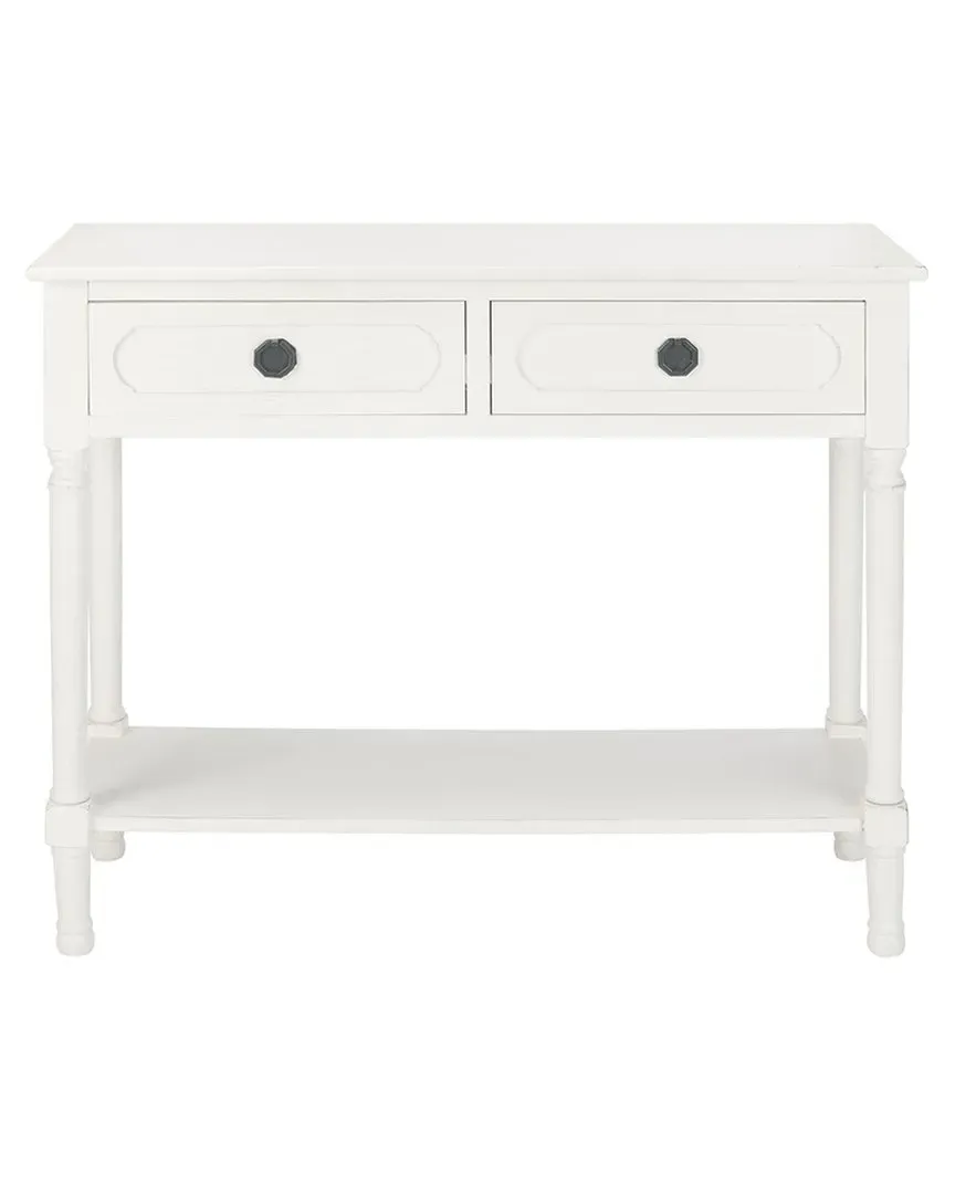 Allura 2-Drawer Console Table - Distressed White, Pine