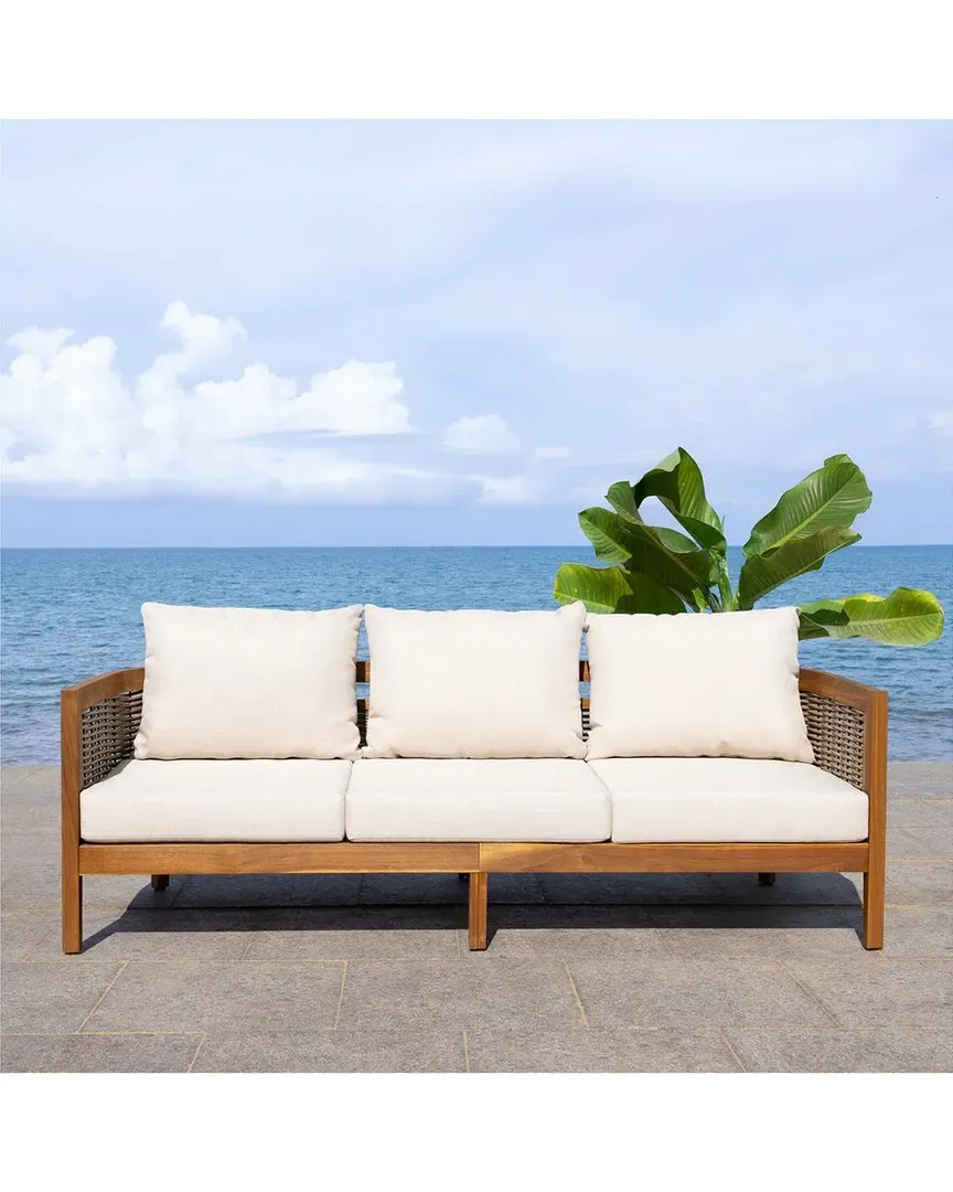 Amanda 3-Seater Outdoor Sofa - Brown, Acacia