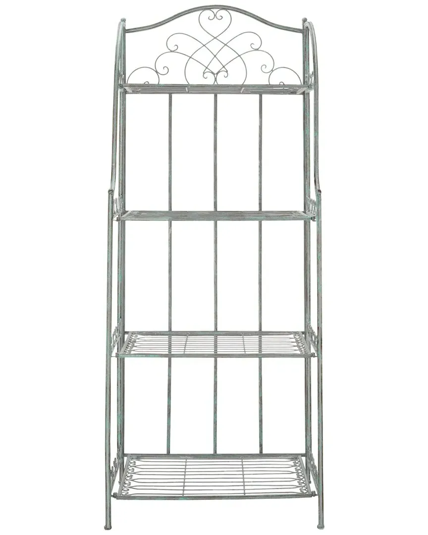 Amaris 4-Tier Shelf - Green, Metal