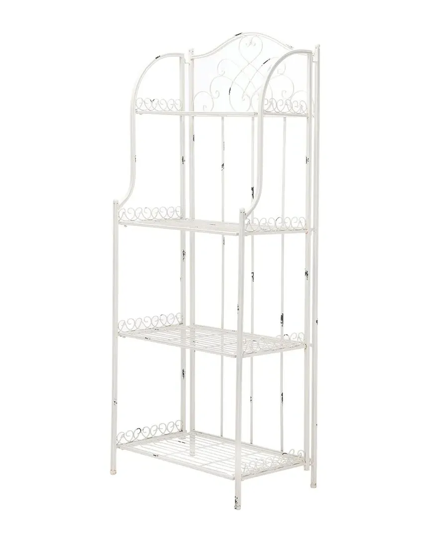 Amaris 4-Tier Shelf - White, Metal